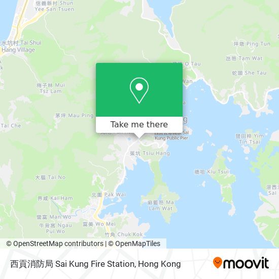 西貢消防局 Sai Kung Fire Station map
