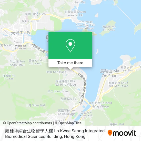 羅桂祥綜合生物醫學大樓 Lo Kwee Seong Integrated Biomedical Sciences Building map