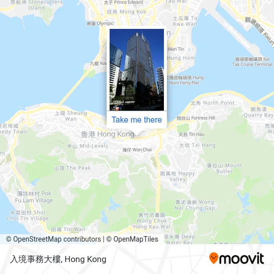 入境事務大樓 map