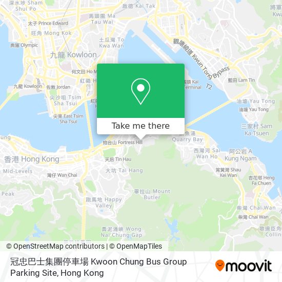 冠忠巴士集團停車場 Kwoon Chung Bus Group Parking Site地圖