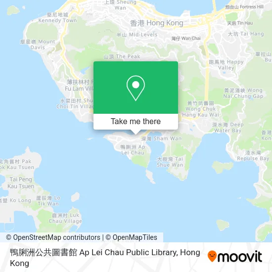鴨脷洲公共圖書館 Ap Lei Chau Public Library地圖