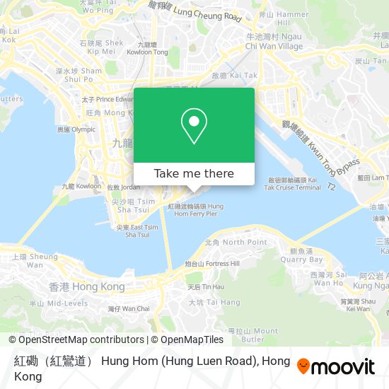 紅磡（紅鸞道） Hung Hom (Hung Luen Road) map