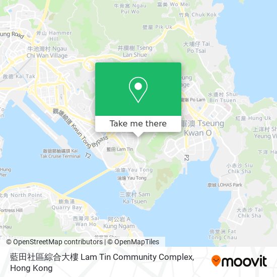 藍田社區綜合大樓 Lam Tin Community Complex map