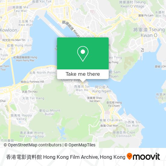 香港電影資料館 Hong Kong Film Archive map