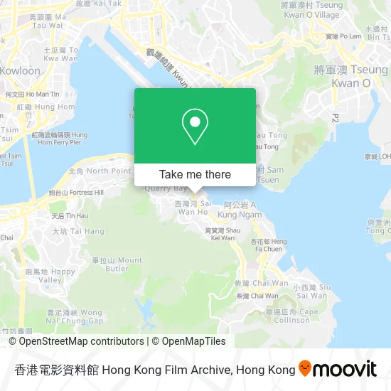 香港電影資料館 Hong Kong Film Archive map
