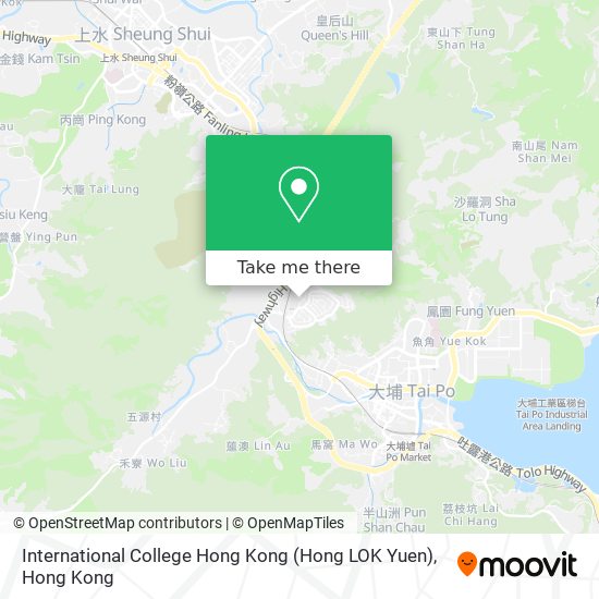 International College Hong Kong (Hong LOK Yuen)地圖