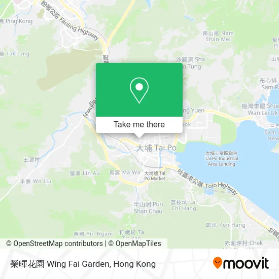 榮暉花園 Wing Fai Garden map