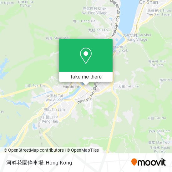 河畔花園停車場 map
