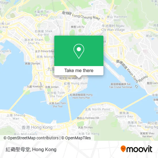 紅磡聖母堂地圖