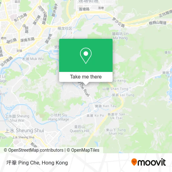 坪輋 Ping Che map