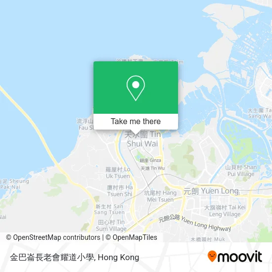 金巴崙長老會耀道小學地圖