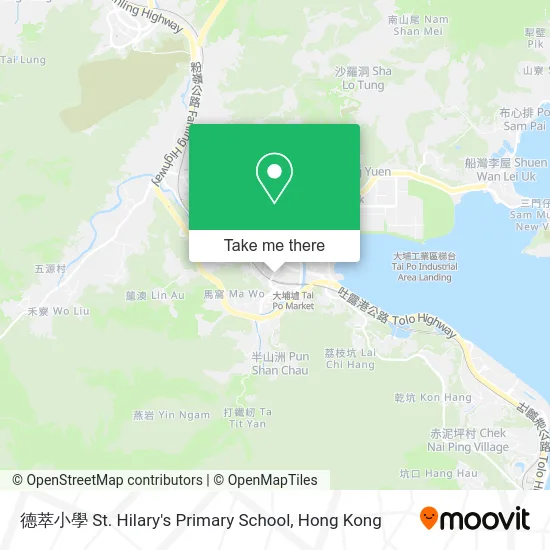 德萃小學 St. Hilary's Primary School map
