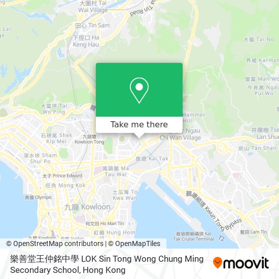 樂善堂王仲銘中學 LOK Sin Tong Wong Chung Ming Secondary School map