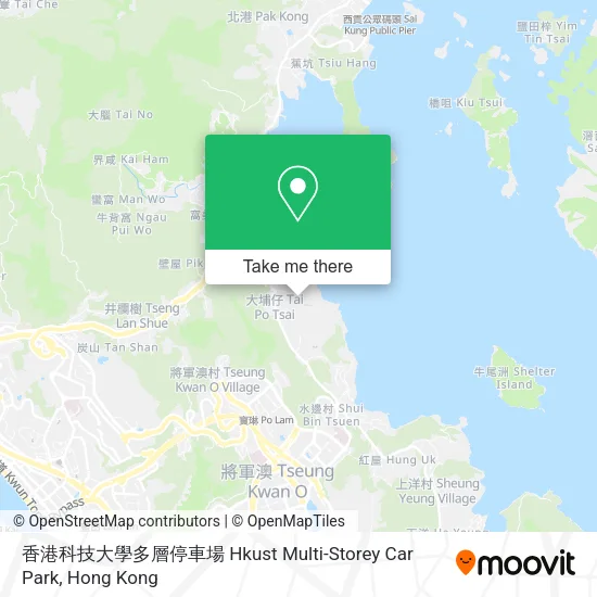 香港科技大學多層停車場 Hkust Multi-Storey Car Park map
