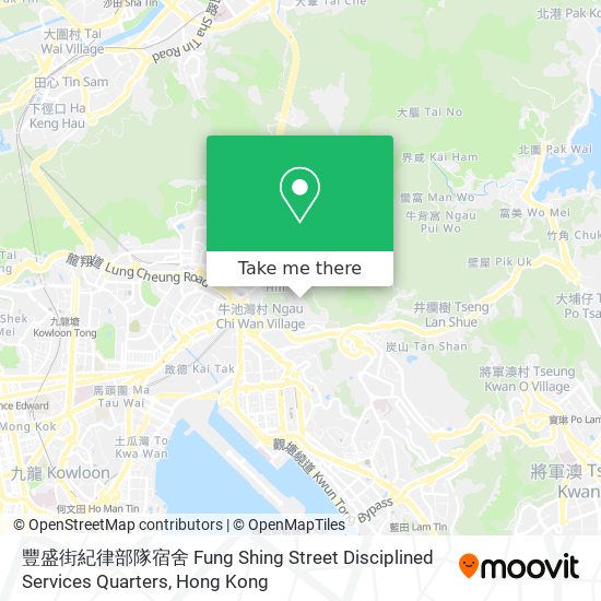 豐盛街紀律部隊宿舍 Fung Shing Street Disciplined Services Quarters map