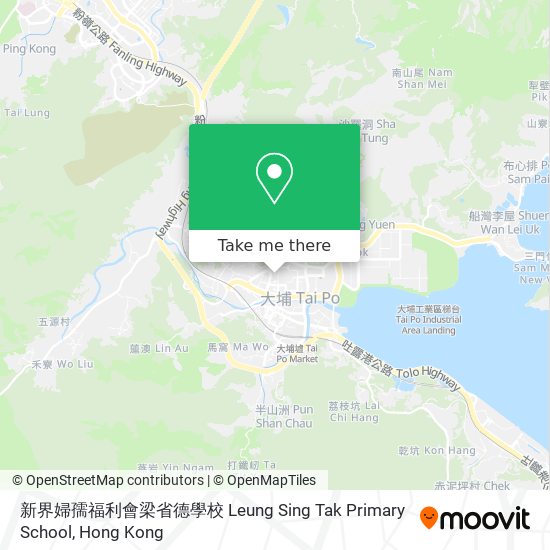 新界婦孺福利會梁省德學校 Leung Sing Tak Primary School map