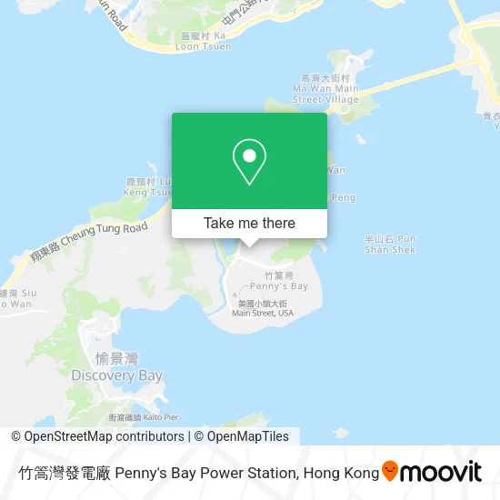竹篙灣發電廠 Penny's Bay Power Station map