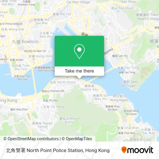 北角警署 North Point Police Station map