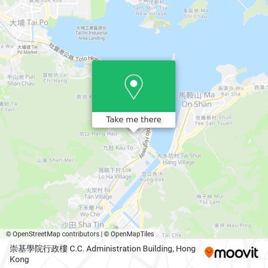 崇基學院行政樓 C.C. Administration Building map