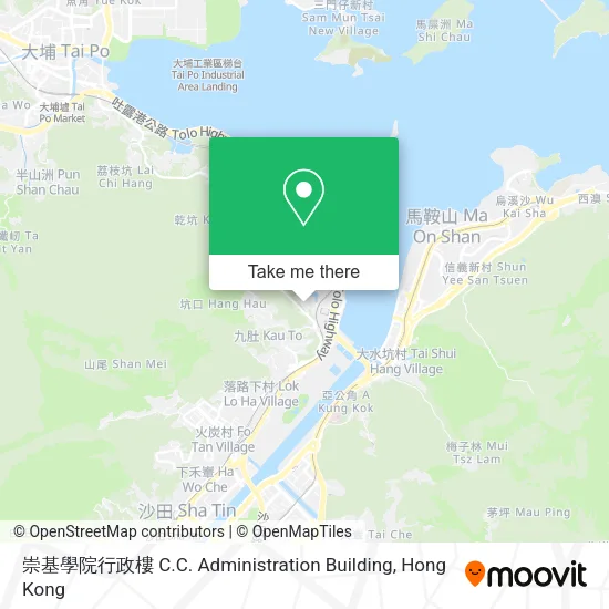 崇基學院行政樓 C.C. Administration Building地圖