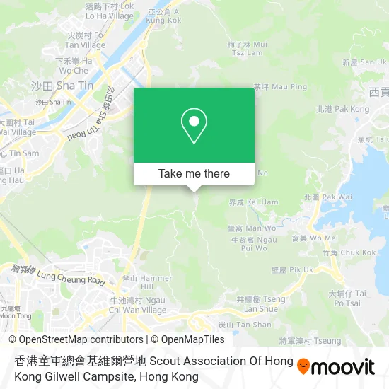 香港童軍總會基維爾營地 Scout Association Of Hong Kong Gilwell Campsite map
