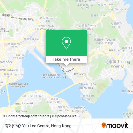 有利中心 Yau Lee Centre map