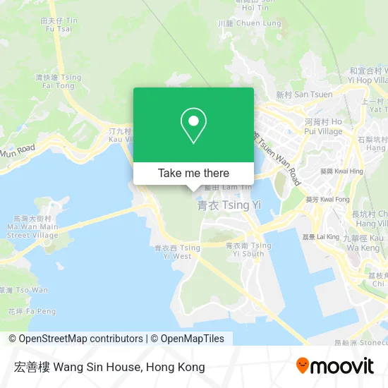 宏善樓 Wang Sin House map