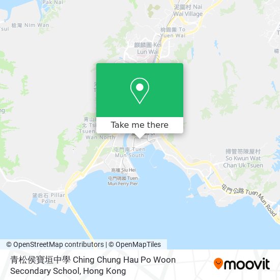 青松侯寶垣中學 Ching Chung Hau Po Woon Secondary School map