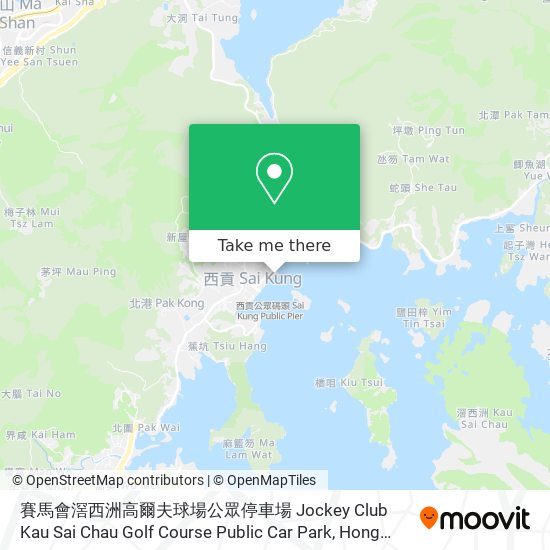 賽馬會滘西洲高爾夫球場公眾停車場 Jockey Club Kau Sai Chau Golf Course Public Car Park map