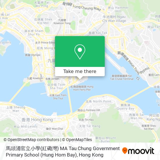 馬頭涌官立小學(紅磡灣) MA Tau Chung Government Primary School (Hung Hom Bay) map