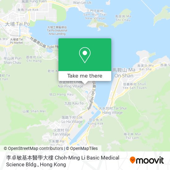 李卓敏基本醫學大樓 Choh-Ming Li Basic Medical Science Bldg. map