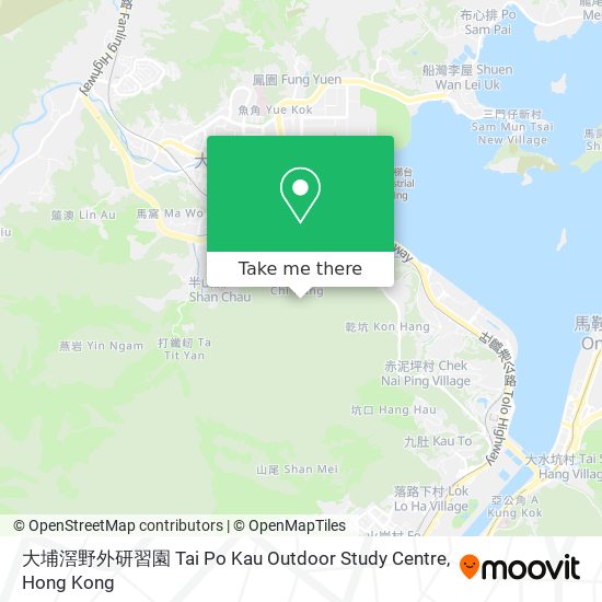 大埔滘野外研習園 Tai Po Kau Outdoor Study Centre map