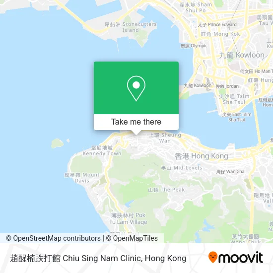 趙醒楠跌打館 Chiu Sing Nam Clinic map