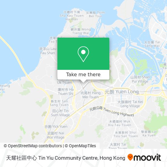 天耀社區中心 Tin Yiu Community Centre map