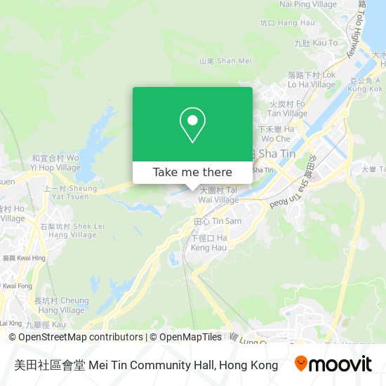 美田社區會堂 Mei Tin Community Hall map