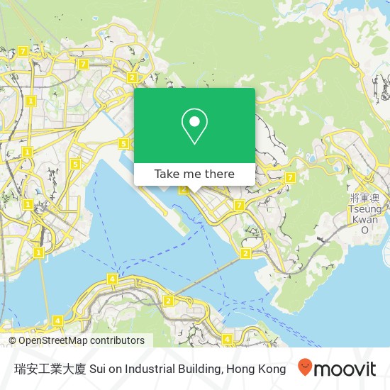 瑞安工業大廈 Sui on Industrial Building map