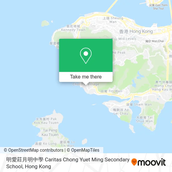 明愛莊月明中學 Caritas Chong Yuet Ming Secondary School map