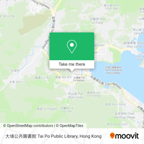 大埔公共圖書館 Tai Po Public Library地圖