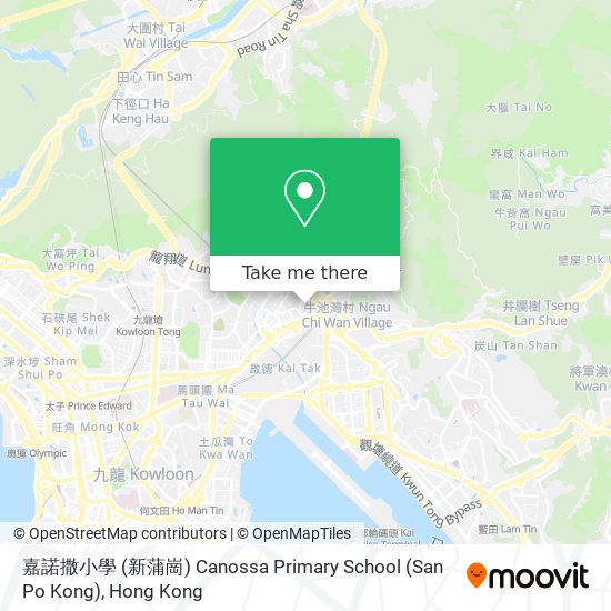 嘉諾撒小學 (新蒲崗) Canossa Primary School (San Po Kong) map