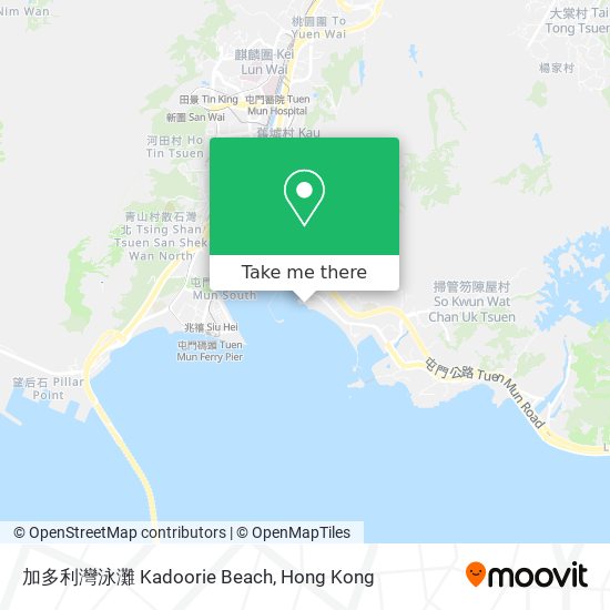 加多利灣泳灘 Kadoorie Beach map