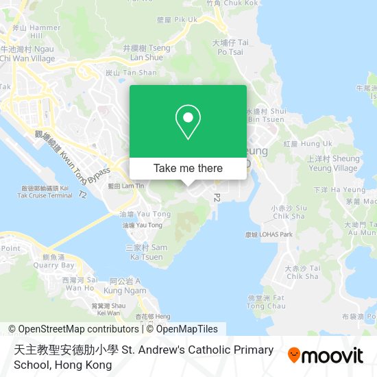 天主教聖安德肋小學 St. Andrew's Catholic Primary School map