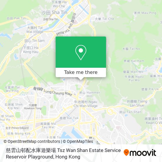 慈雲山邨配水庫遊樂場 Tsz Wan Shan Estate Service Reservoir Playground map