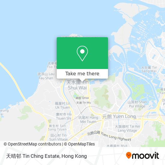 天晴邨 Tin Ching Estate map