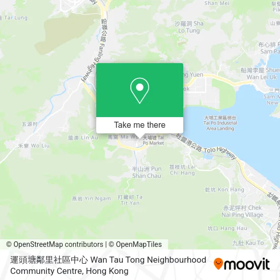 運頭塘鄰里社區中心 Wan Tau Tong Neighbourhood Community Centre地圖