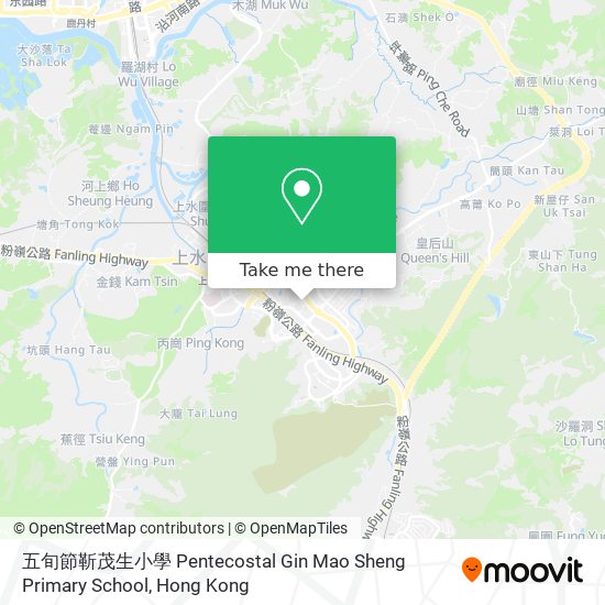 五旬節靳茂生小學 Pentecostal Gin Mao Sheng Primary School map