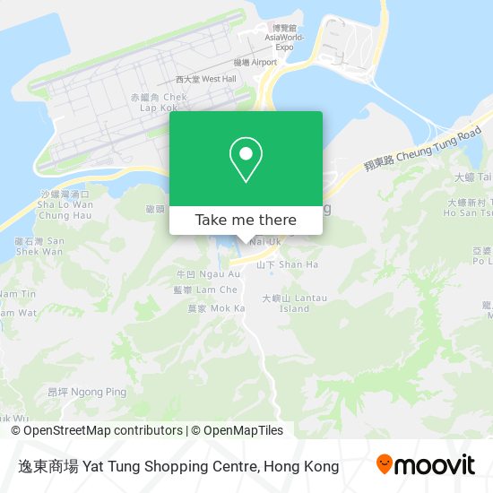 逸東商場 Yat Tung Shopping Centre map