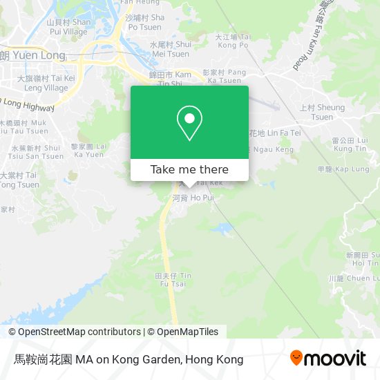 馬鞍崗花園 MA on Kong Garden map