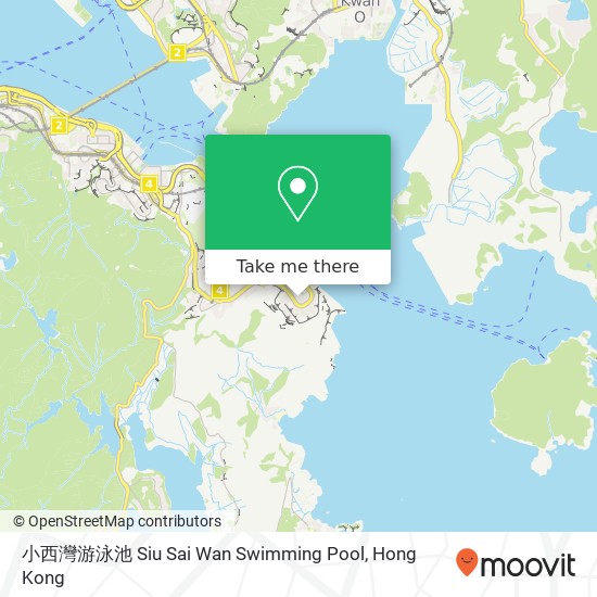 小西灣游泳池 Siu Sai Wan Swimming Pool地圖