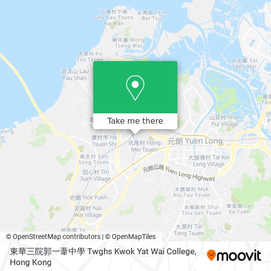 東華三院郭一葦中學 Twghs Kwok Yat Wai College map