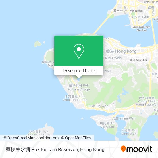 薄扶林水塘 Pok Fu Lam Reservoir map